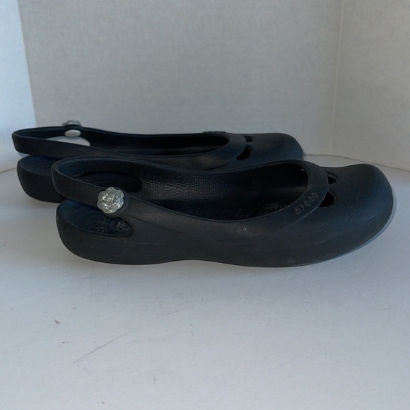 Crocs Black Jayna Slingback Flats - Picture 4 of 9